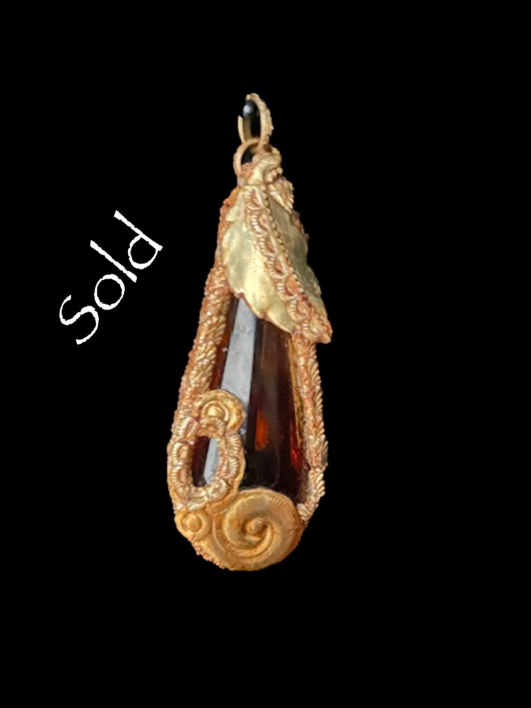  A luscious Golden Topaz crystal fruit pendant